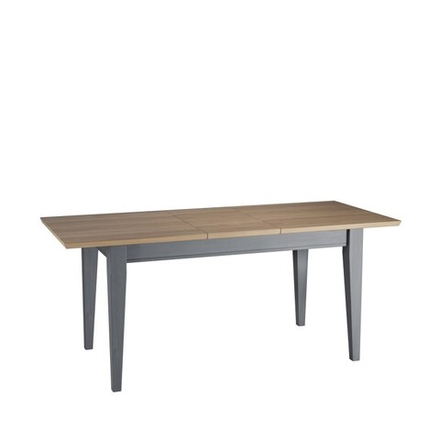 стол обеденный «Форест»/«Сканди» 160-199х80 со вставкой серый 7046/антик