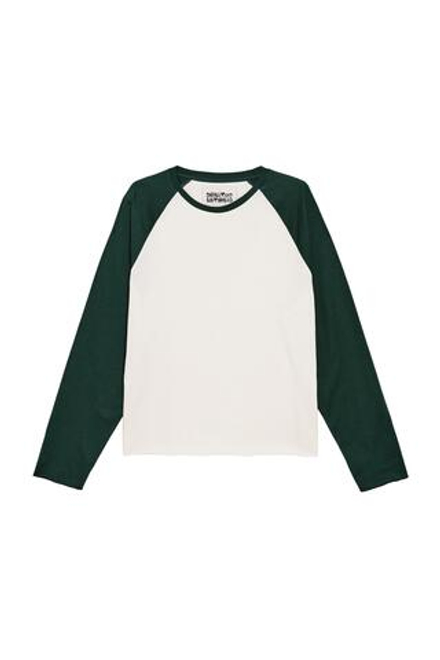 ZARA X BENITO ANTONIO ФУТБОЛКА В СТИЛЕ КОЛОР-БЛОК, ЗЕЛЕНЫЙ