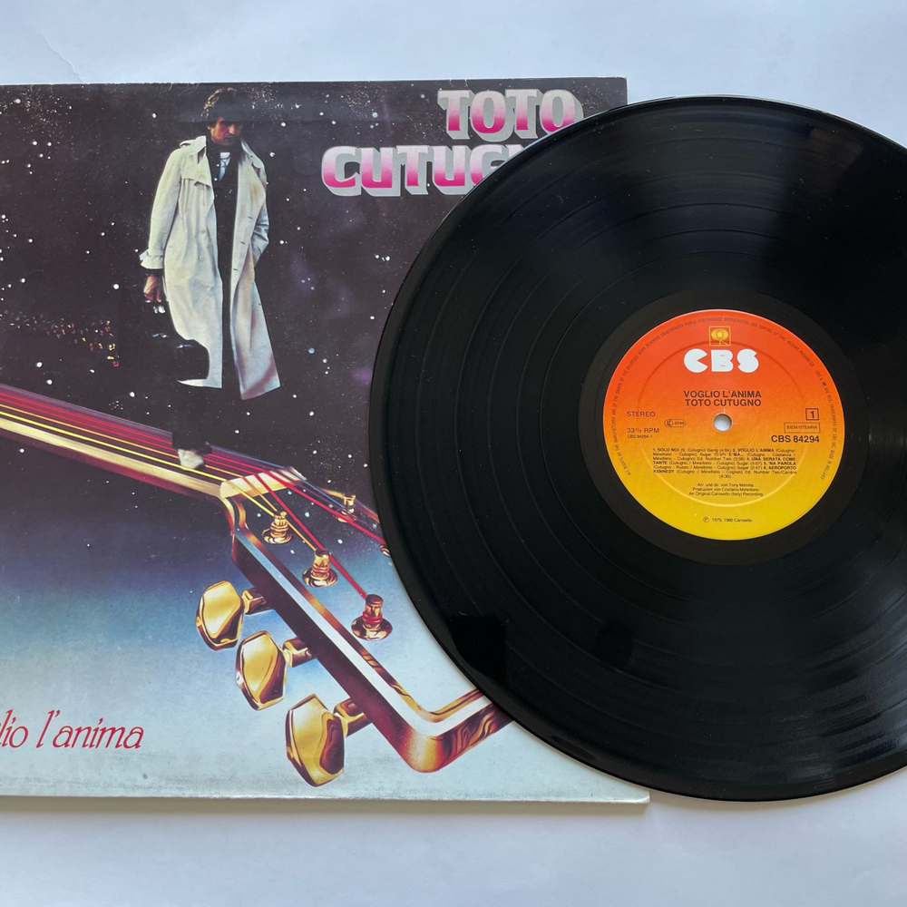 Винтажная виниловая пластинка LP Toto Cutugno Тото Кутуньо, Voglio L'Anima (Нидерланды 1979)