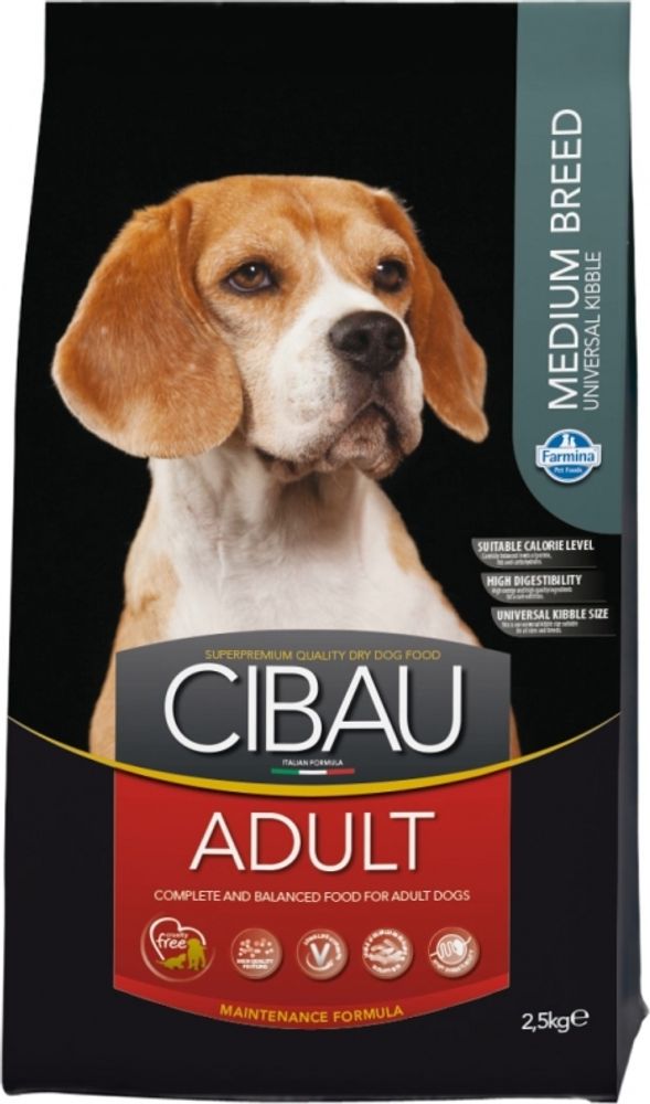 Сухой корм Farmina Cibau Adult Medium, для взрослых собак средних пород, с курицей 12 кг