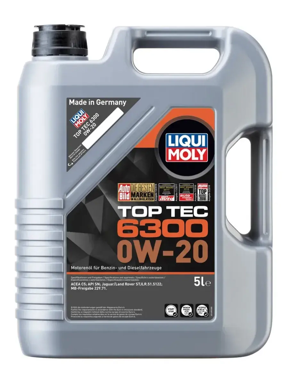 LIQUI MOLY Top Tec 6200 0W-20 5л. Германия