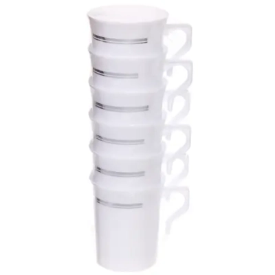 Кружка 220мл «DOLCE VITA» в наборе 6шт, белая