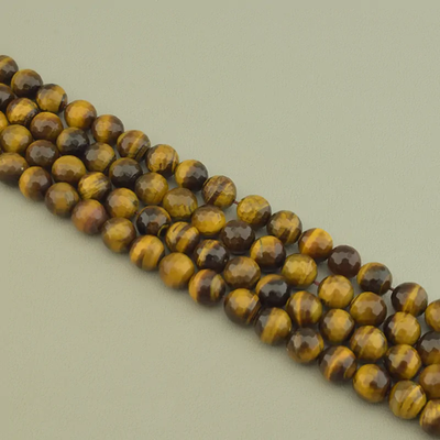 Нитка Тигровый глаз 39 см. 12 мм. (Без замка)