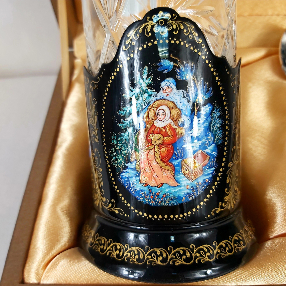 Чайный набор "Морозко" (Ручная роспись Палех)