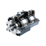 T6CCB17B121R00C100 - Пластинчатый нерегулируемый двухпоточный насос серии T6CC с рабочим объемом 58+37 см3