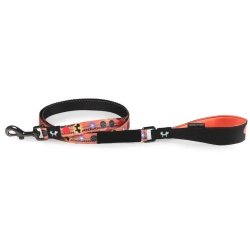 United pets complete me forever поводок для собак, 140 см, 16 мм, оранжевый с рисунком