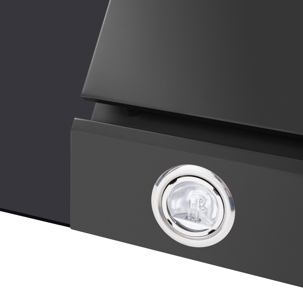 Кухонная вытяжка MAUNFELD Gloria 90 черный\черное стекло фото 9