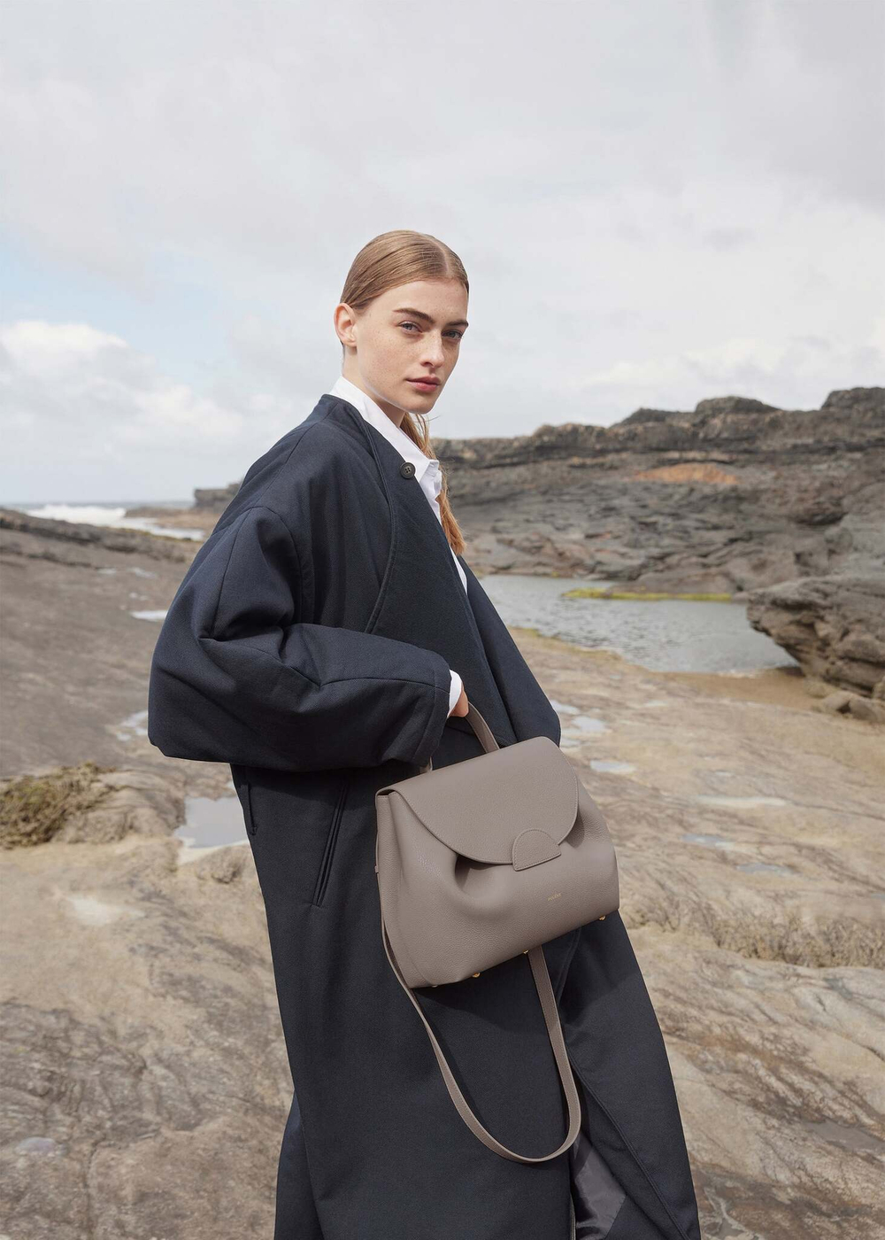 Сумка Polene Numéro Un EDITION TEXTURED GREY