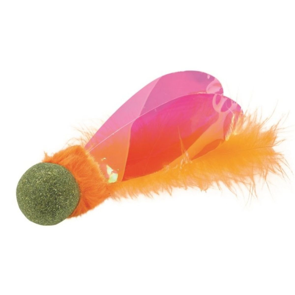 M-PETS Игрушка для кошек с кошачьей мятой CHARMY светлячок, цвет оранжевый