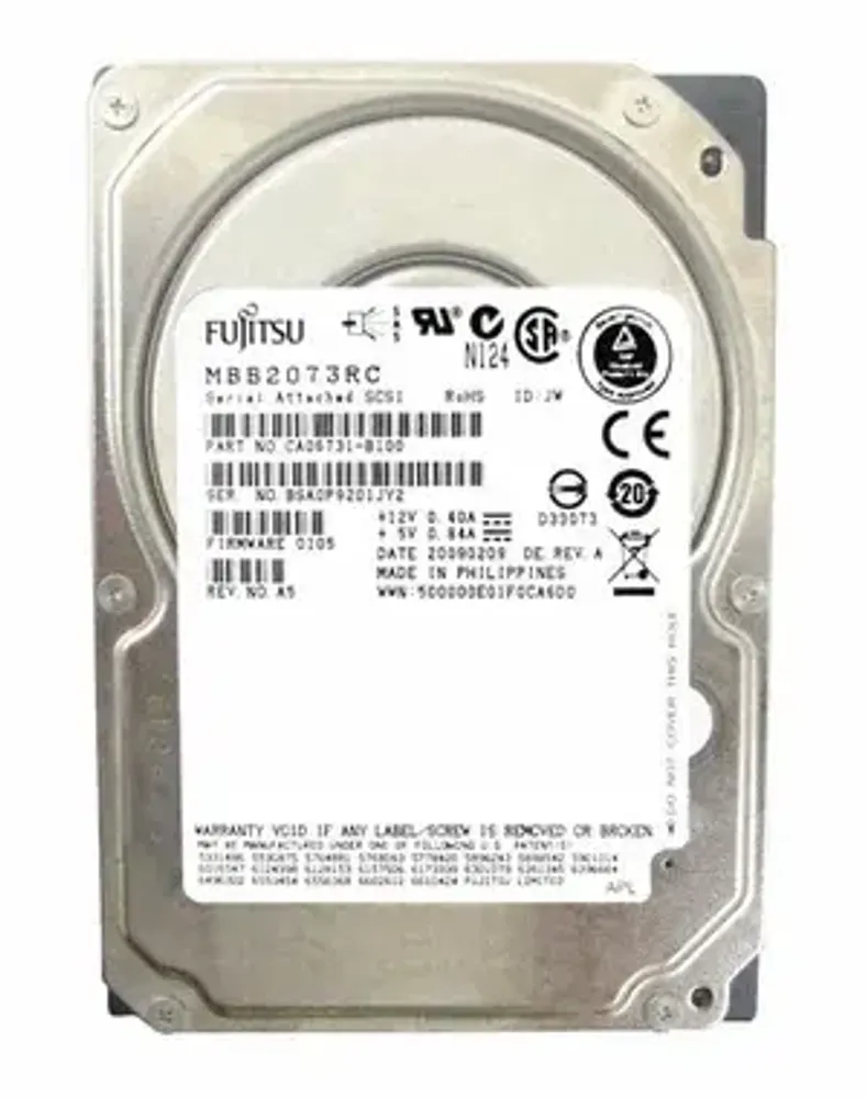 Жесткий диск Fujitsu 72Gb (U300/10000/8Mb) SAS 2,5&quot; MBB2073RC