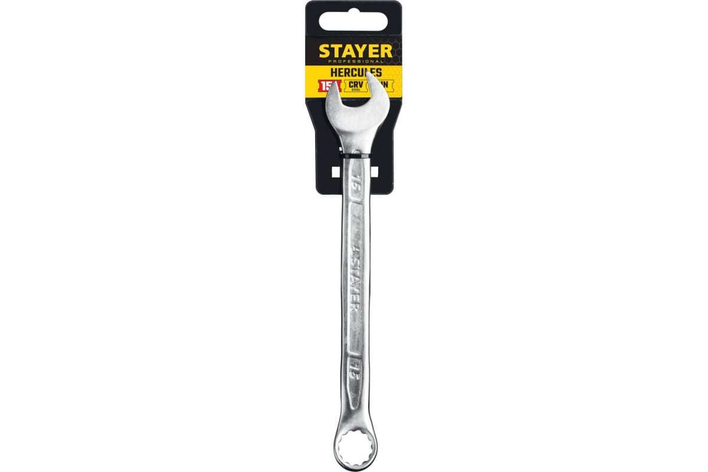 Комбинированный гаечный ключ 15 мм Stayer HERCULES 27081-15_z01