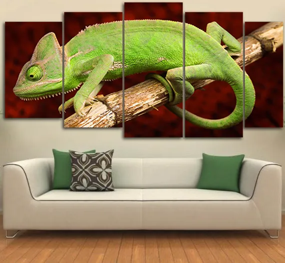 Модульная картина "Хамелеон"