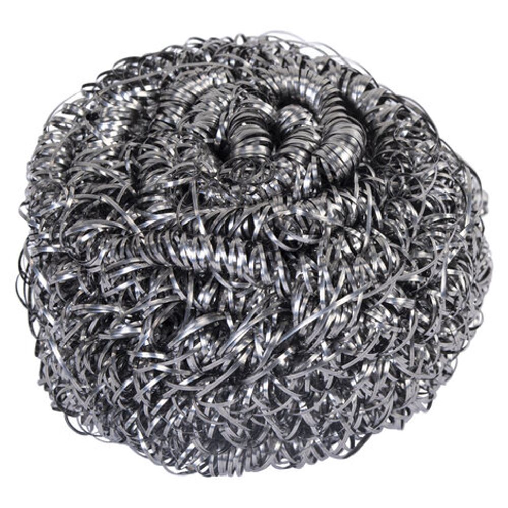 Губка (мочалка) металлическая спиральная 15 г, для посуды, гриля, плиты, LAIMA (ЛАЙМА), 700061