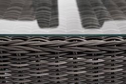 "Капучино Cингл" лаунж-зона из искусственного ротанга, цвет графит