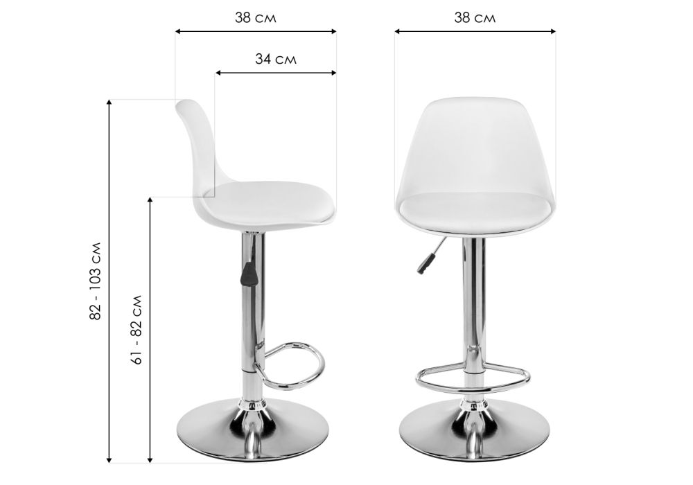 Барный стул Soft white