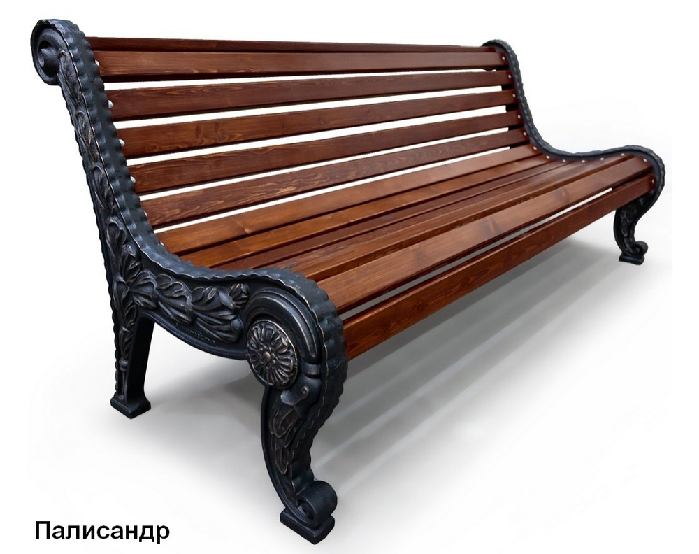 Скамейка чугунная Город, Сосна