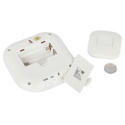 Звонок дверной ЭРА BIONIC White беспроводной белый 36 мелодий (в пакете)