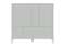 Шкаф Type 3 двери 2 ящика высота 135 см (светло-серый)