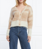 Хлопковый кардиган Silvian Heach - бежевый(PGA21033CD)