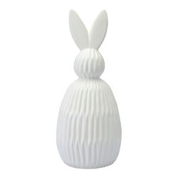 Декор из фарфора белого цвета Trendy Bunny из коллекции Easter Essential, 12,5х12,5x30,5 см