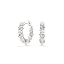 MATRIX:PE PEARL HOOPS WHITE/RHS