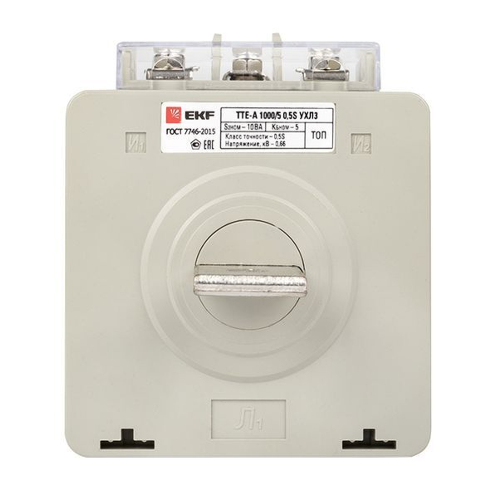 Трансформатор тока ТТЕ-A-1000/5А с клеммой напряжения класс точности 0,5 EKF PROxima