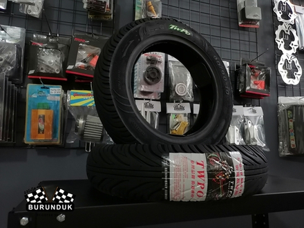 TWPO РОСКОШНЫЙ КОМПЛЕКТ РЕЗИНЫ 3.5/90/10 + 90/90/10 TL (безкамерная) DIO AF / ZX