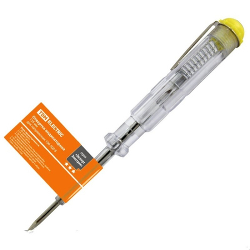 Отвертка-пробник TDM (индикатор) 135 мм, 100-500В серия "ЭкспертЭлектрик" SQ1015-0001
