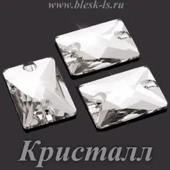 Пришивной прямоугольник Dongzhou с 2 отверстиями, Кристалл