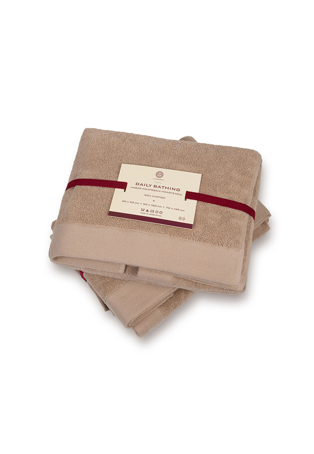 Полотенце 70x140 Luxberry Daily Bathing кофейный пломбир