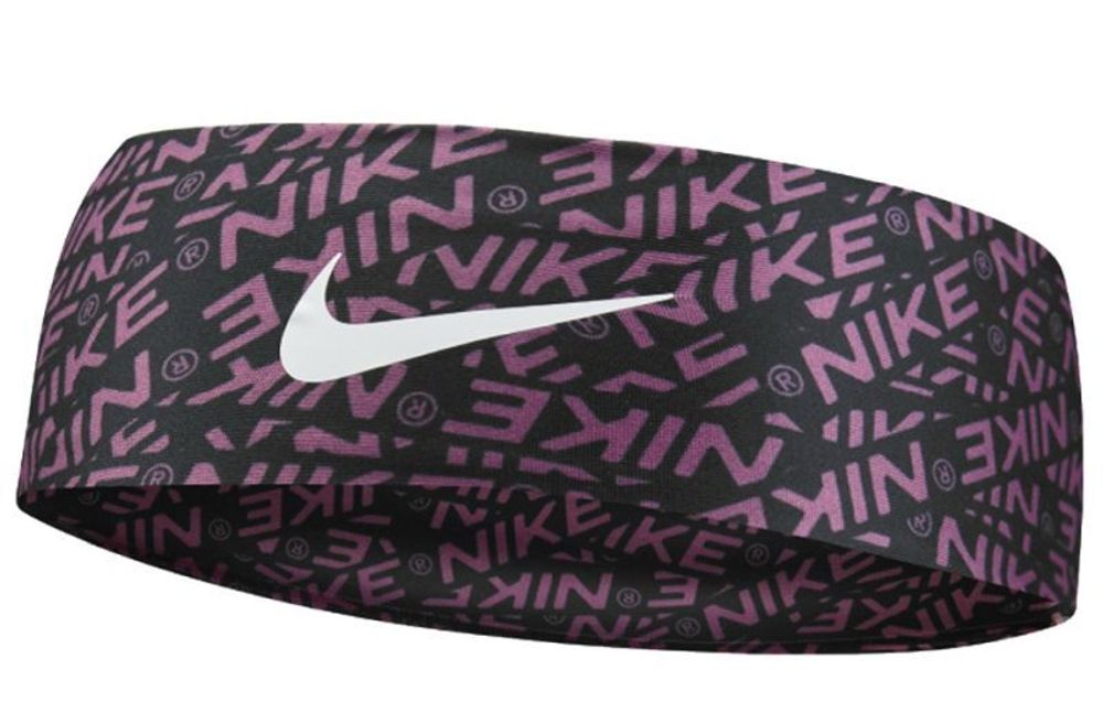 Резинка на голову Nike Dri-Fit Fury Headband 3.0 Printed - cosmic fuchsia/white