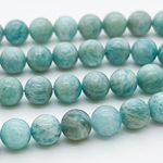 Амазонит бусины, диаметр 8,5-8,7 мм, цена за 11 шт (1/4 нити)