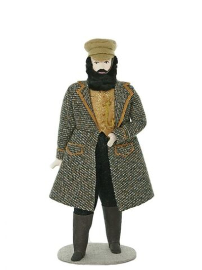 Кукла коллекционная фарфоровая Купец 19 век