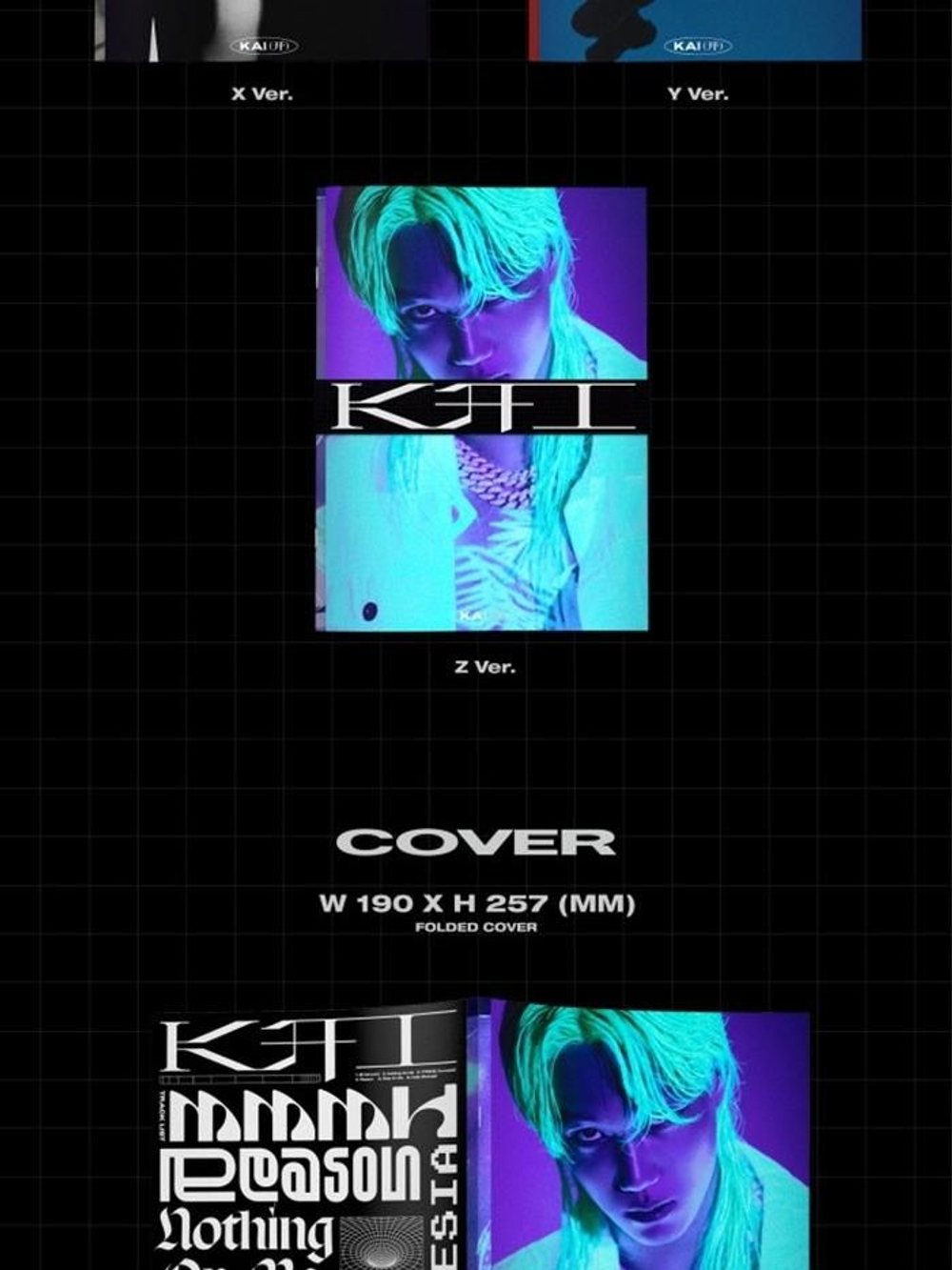 Альбом Kai (EXO) - KAI ( ) 1st Mini Album PHOTOBOOK Version 3 Cover SET