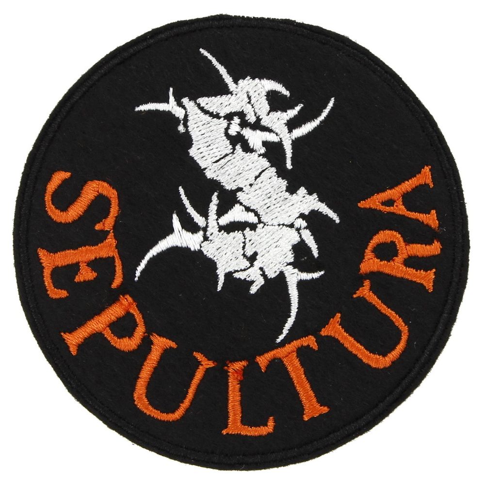 Нашивка с вышивкой группы Sepultura