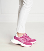 Кожаные кроссовки ariel Pinko - розовый(SS0029 P029)