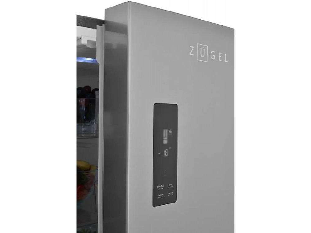 Холодильник Zugel ZRFD361X No Frost нержавеющая сталь