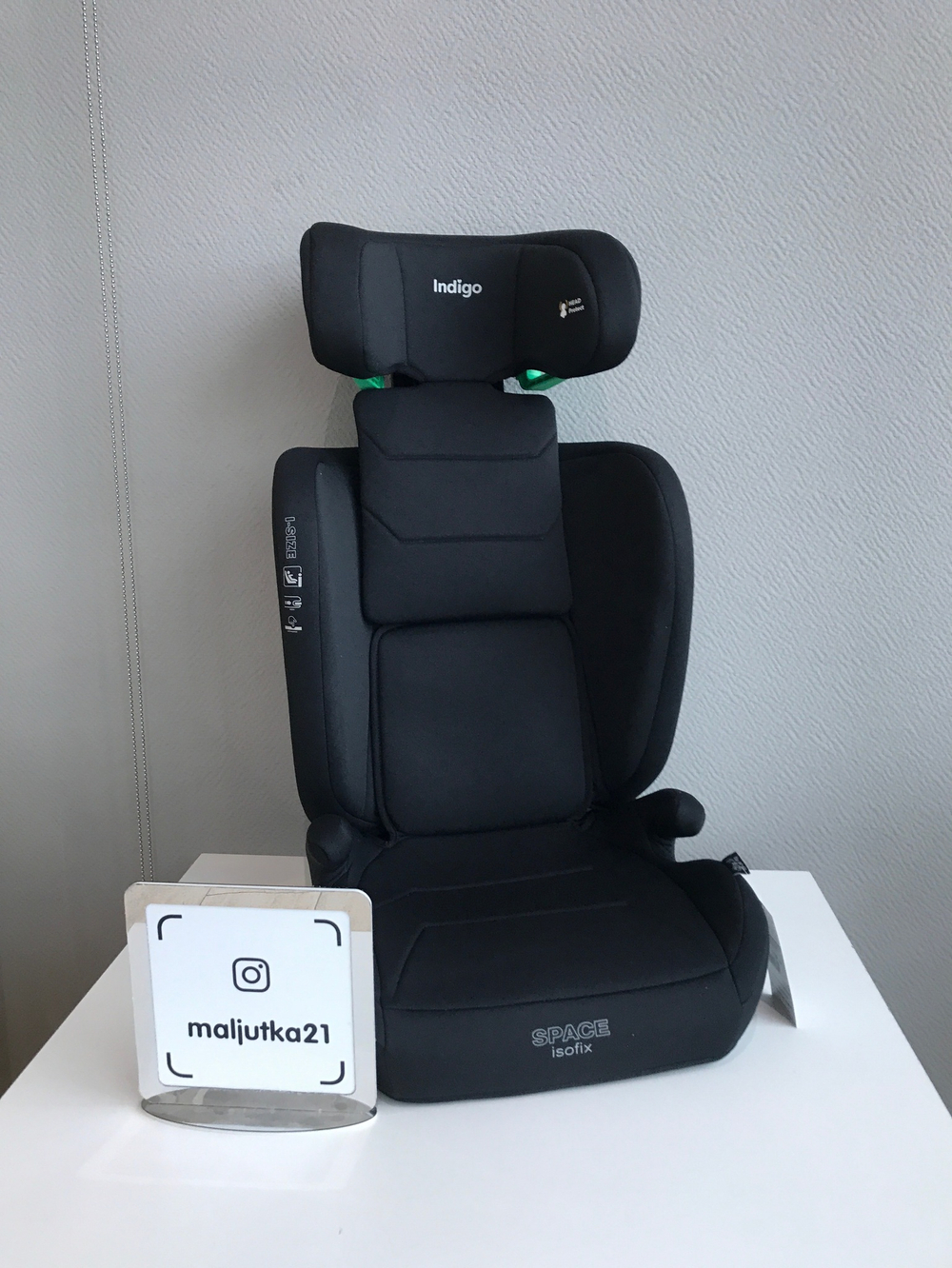 Автокресло SPACE ISOFIX, группа 2+3 (15-36кг), (Indigo) (черный)