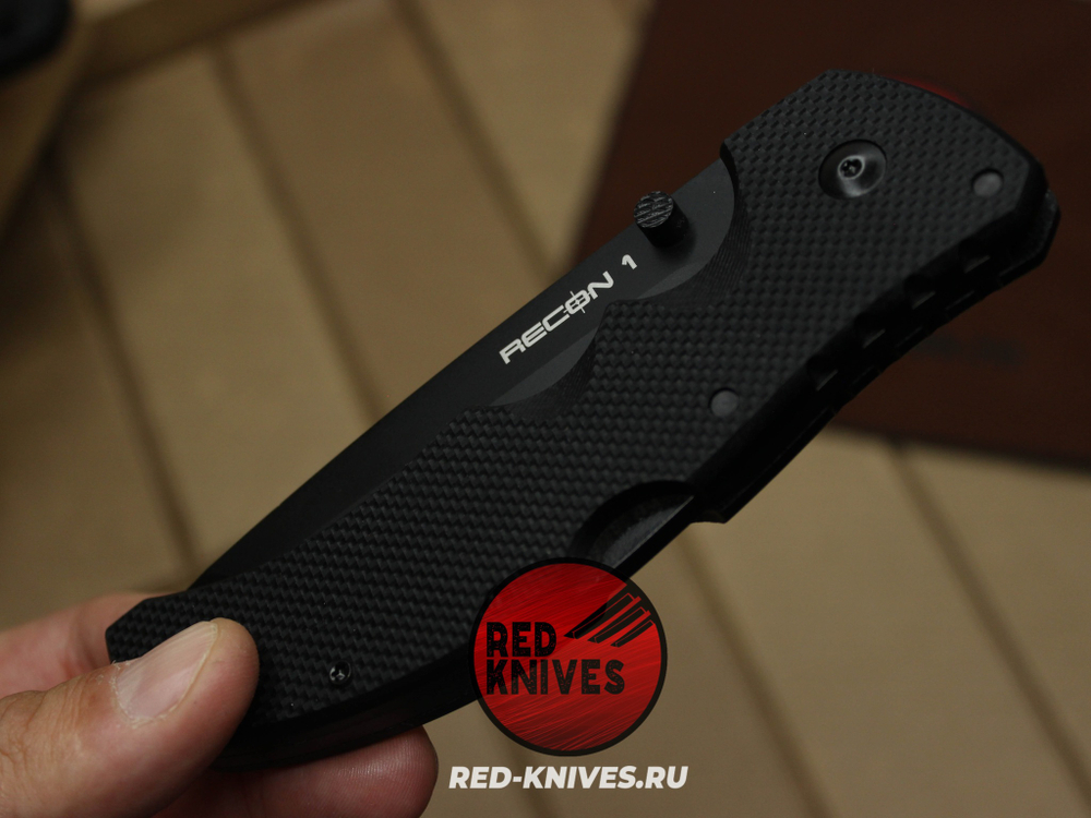 Нож Cold Steel Recon 1 Tanto G10 (V2024) - черная рук., черный клинок RK/Н80