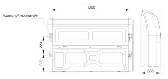 Напольно-потолочный кондиционер Excon CR-01-1022 — (5)