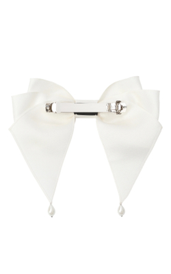 Бант "Бэтман" белый с декором