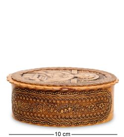 BST-140 Шкатулка «Святой Целитель Пантелеймон» (береста)