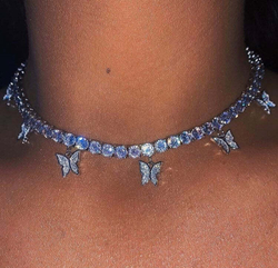 Choker Butterfly Crystal