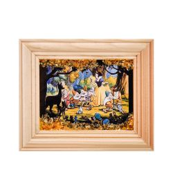 AMB-55/14 Картина «Дисней» (с янтарной крошкой) дер.рамка 7х9