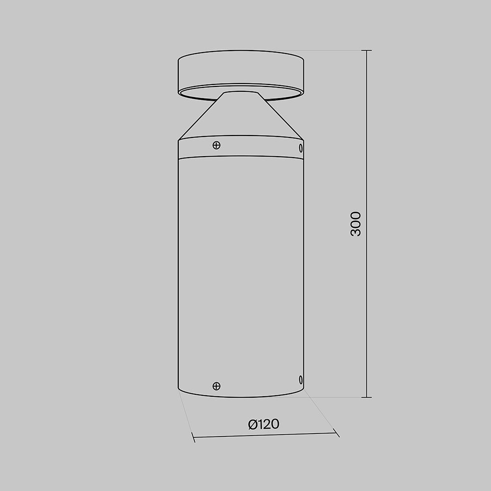 Уличный ландшафтный светодиодный светильник Maytoni Olten O591FL-L12GF3K