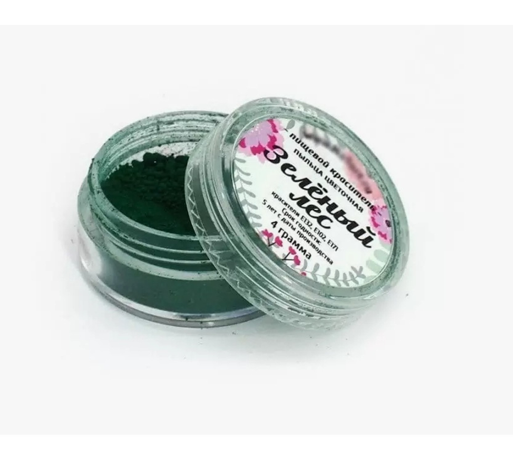 Пищевой краситель пыльца цветочная "Зелёный лес" 4г