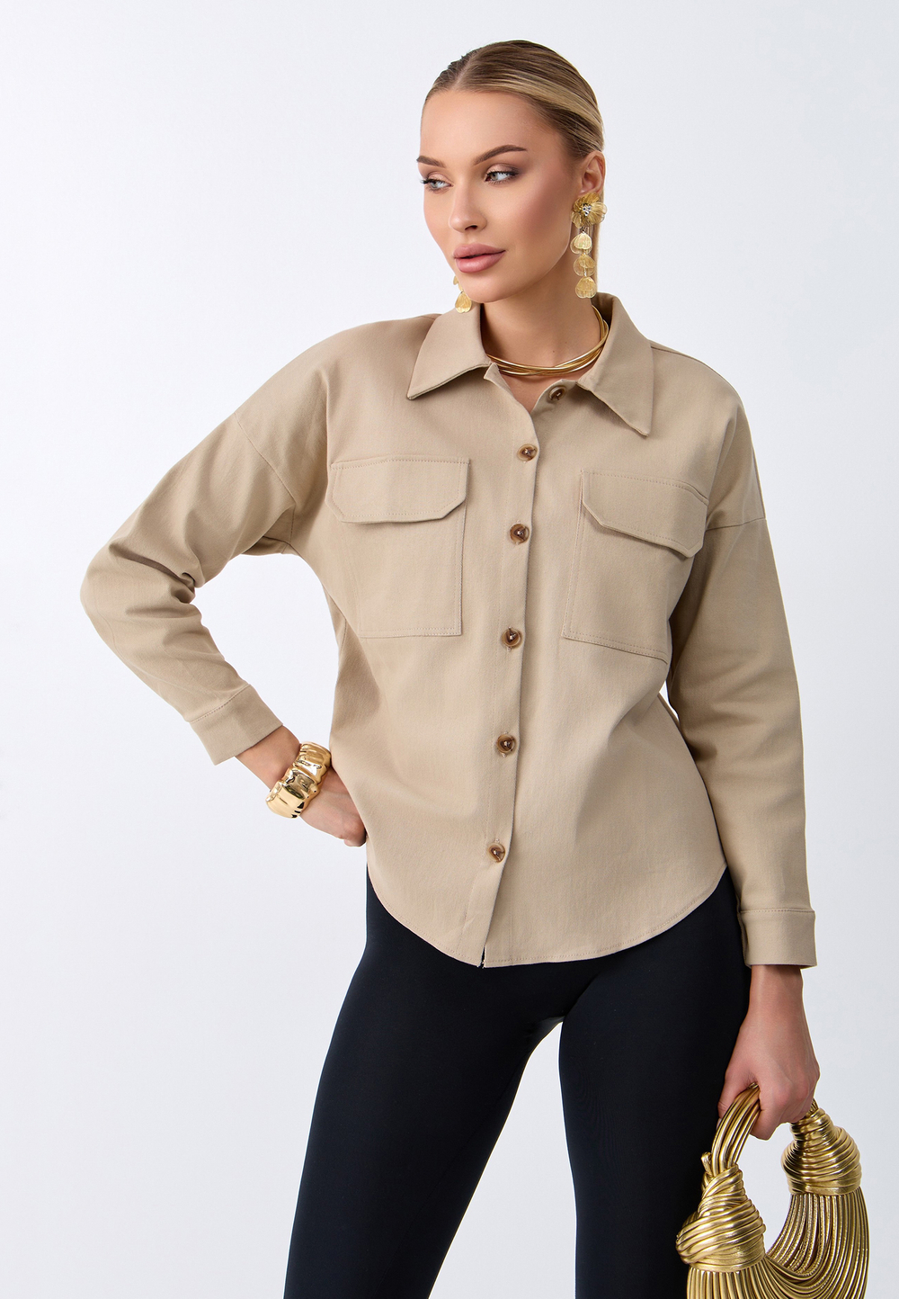 Рубашка джинсовая