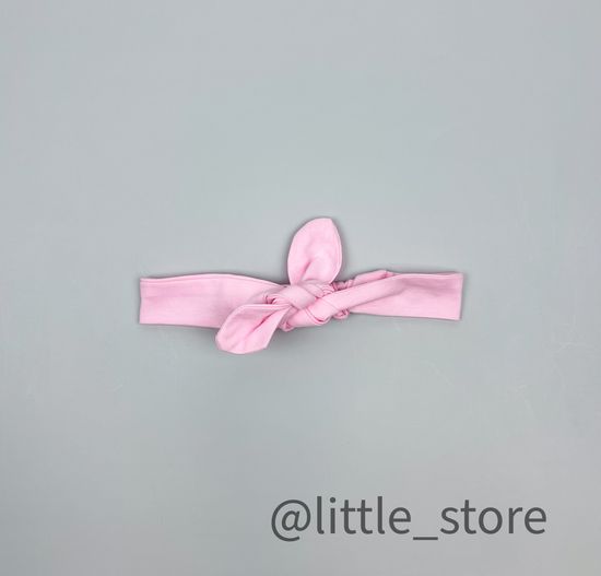 Повязка Розовое облако, с узелком