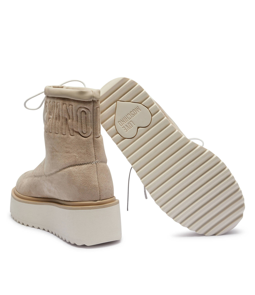 Угги Love Moschino - бежевый(JA24266I0LJAW)