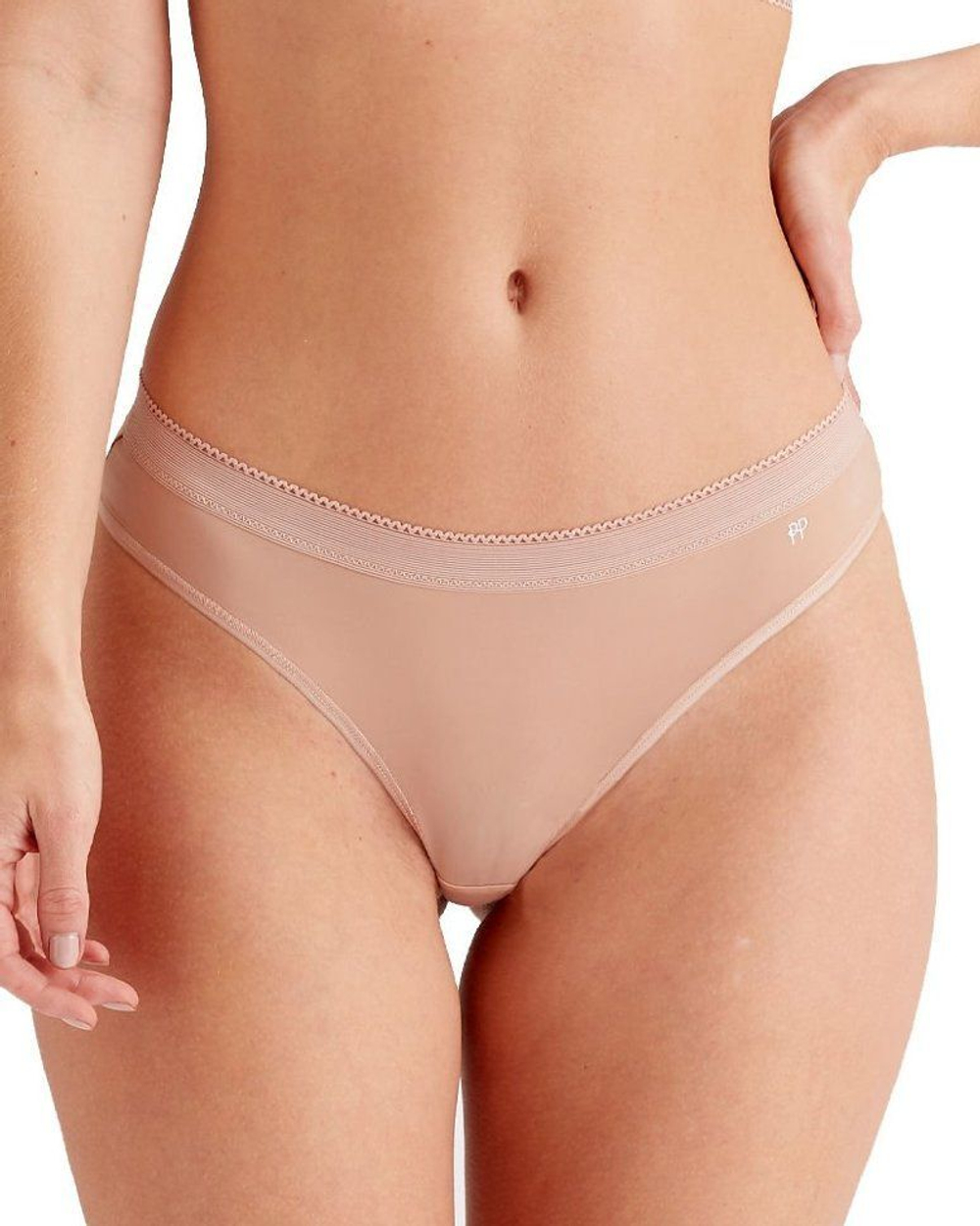 Трусики-стринги Naturals (Размер: L) (Цвет: грязно-розовый)